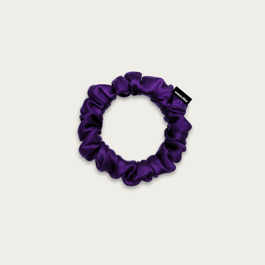 Chouchou 100% soie - Violette