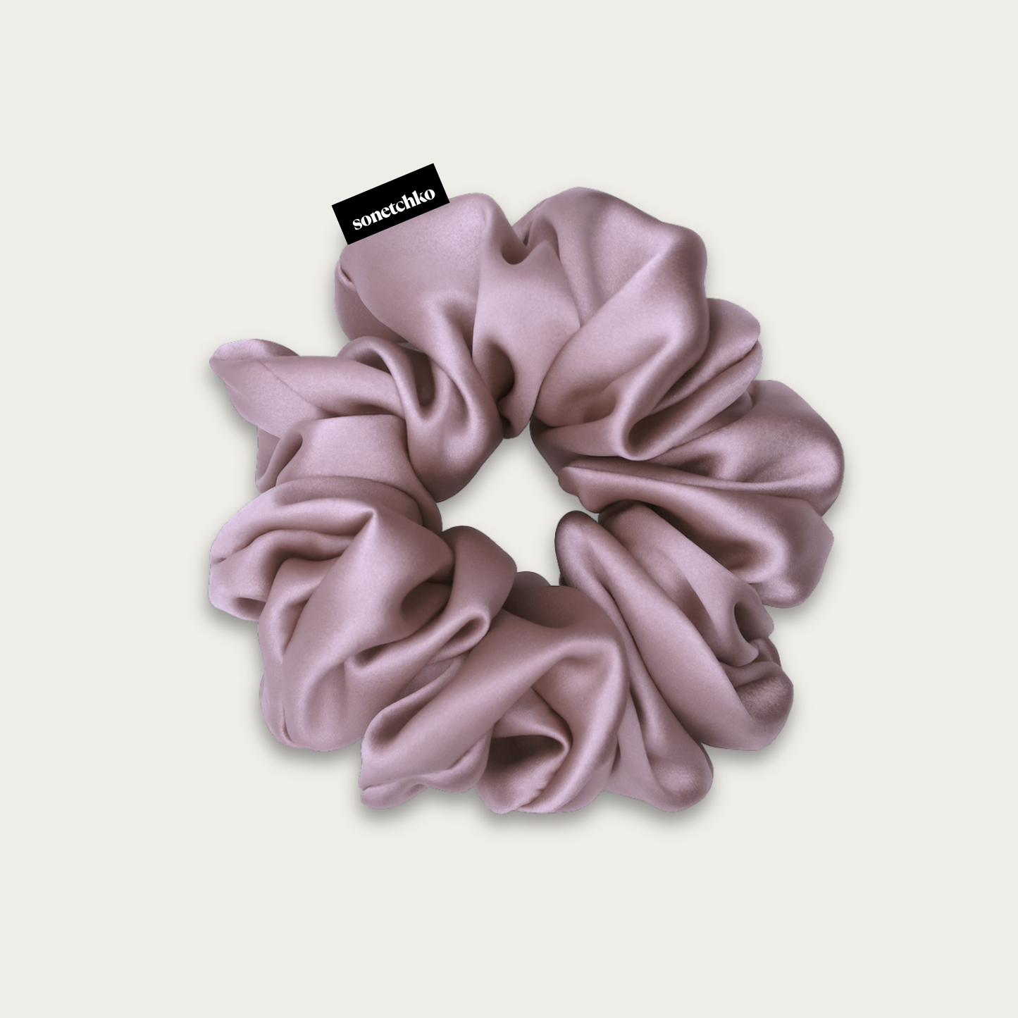Chouchou 100% soie - Mauve
