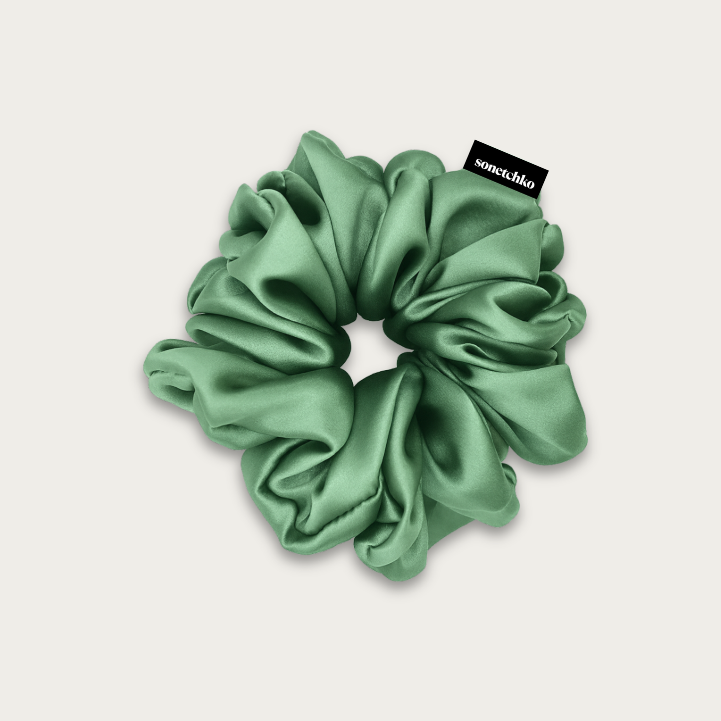 Chouchou 100% soie - Menthe