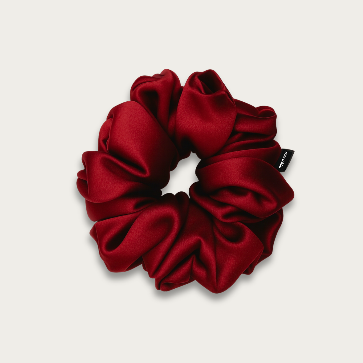 Chouchou 100% soie - Rubis
