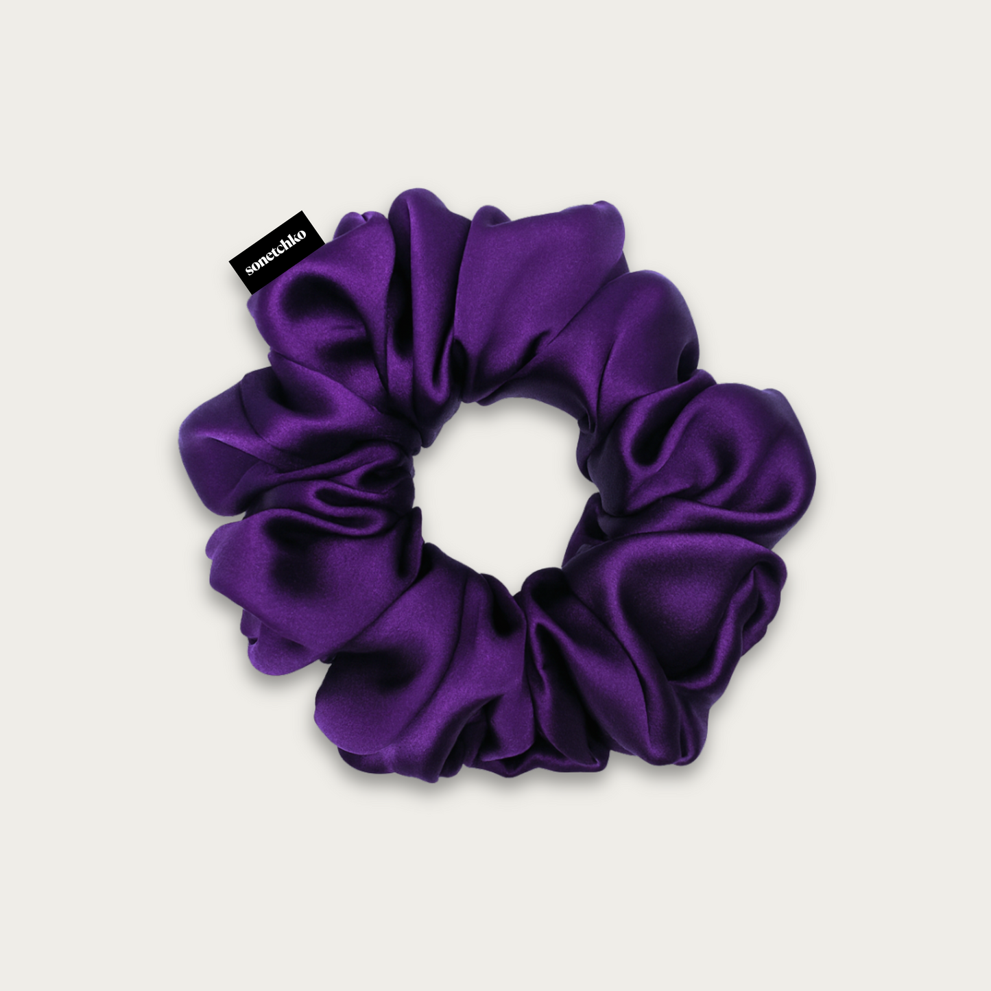 Chouchou 100% soie - Violette