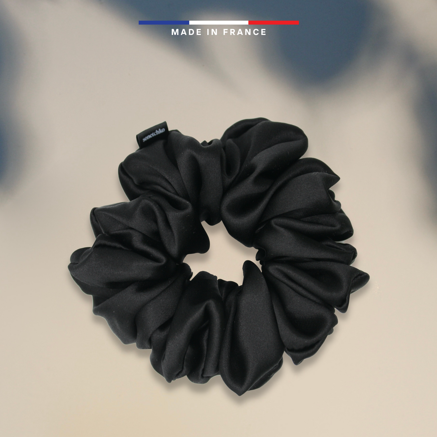 Chouchou 100% soie - Noir