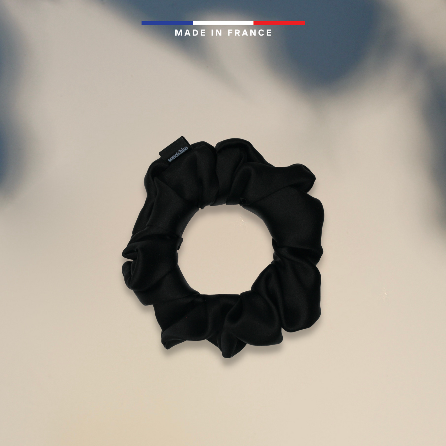 Chouchou 100% soie - Noir