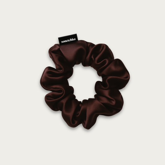 Chouchou 100% soie - Chocolat