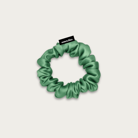 Chouchou 100% soie - Menthe