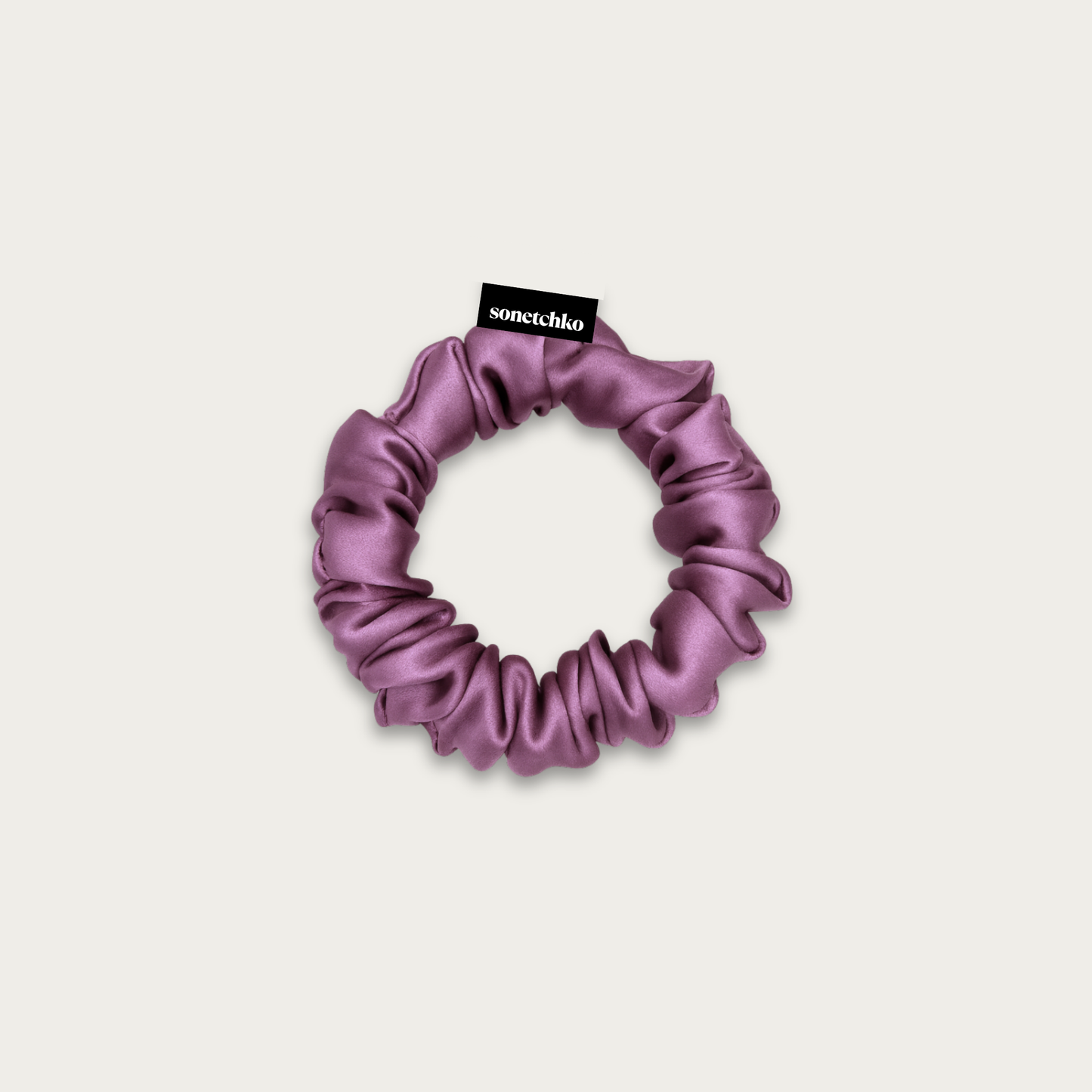 Chouchou 100% soie - Lilas