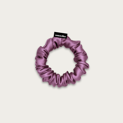Chouchou 100% soie - Lilas