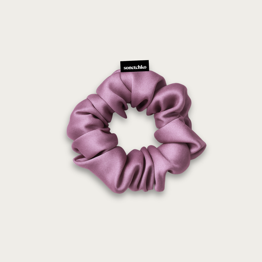 Chouchou 100% soie - Lilas
