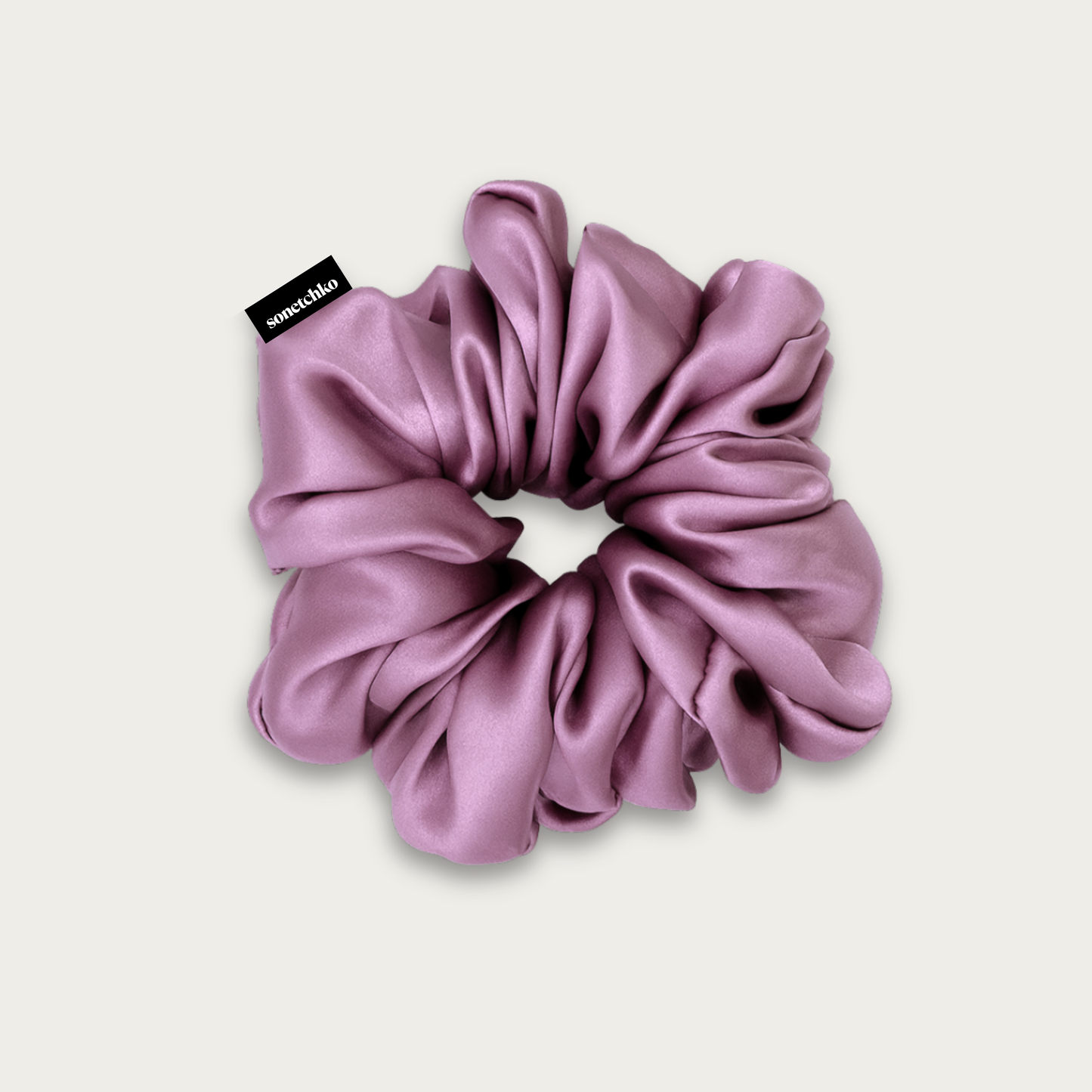 Chouchou 100% soie - Lilas
