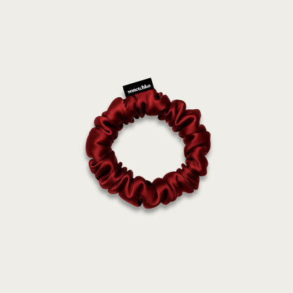 Chouchou 100% soie - Rubis