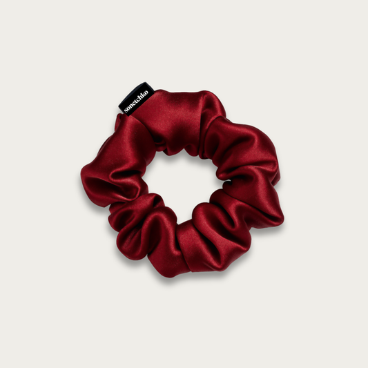 Chouchou 100% soie - Rubis