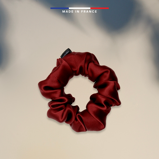 Chouchou 100% soie - Rubis